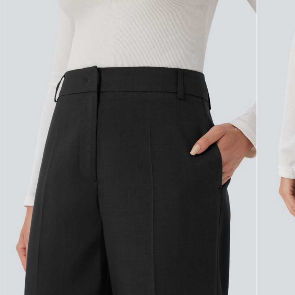 HALARA Black Wide Leg Women's Pants